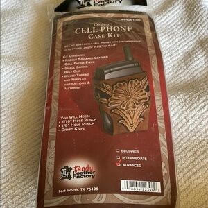 Elegant Brown Cell Phone Case with Ornate Design